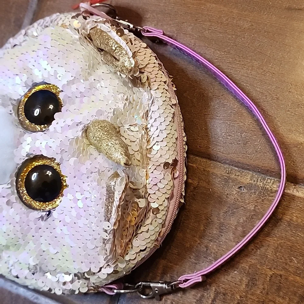 Ty Fashion The Unicorn Sequin Wristlet Girls Purse Fashion Flippy Gold - Picture 3 of 8